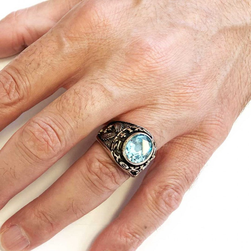 Stone With Christian Ring