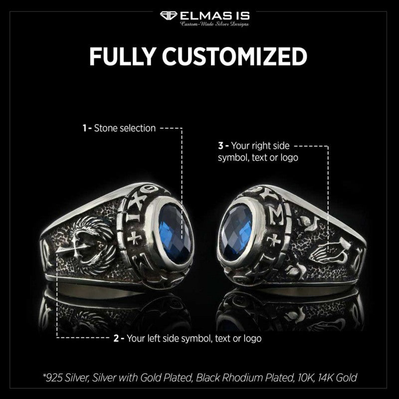 Stone With Christian Ring by SWISS PLUS - Christian Collection - view 7