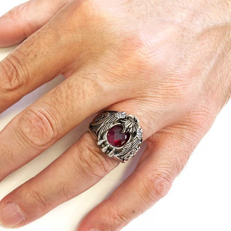 Stone With Cross Ring