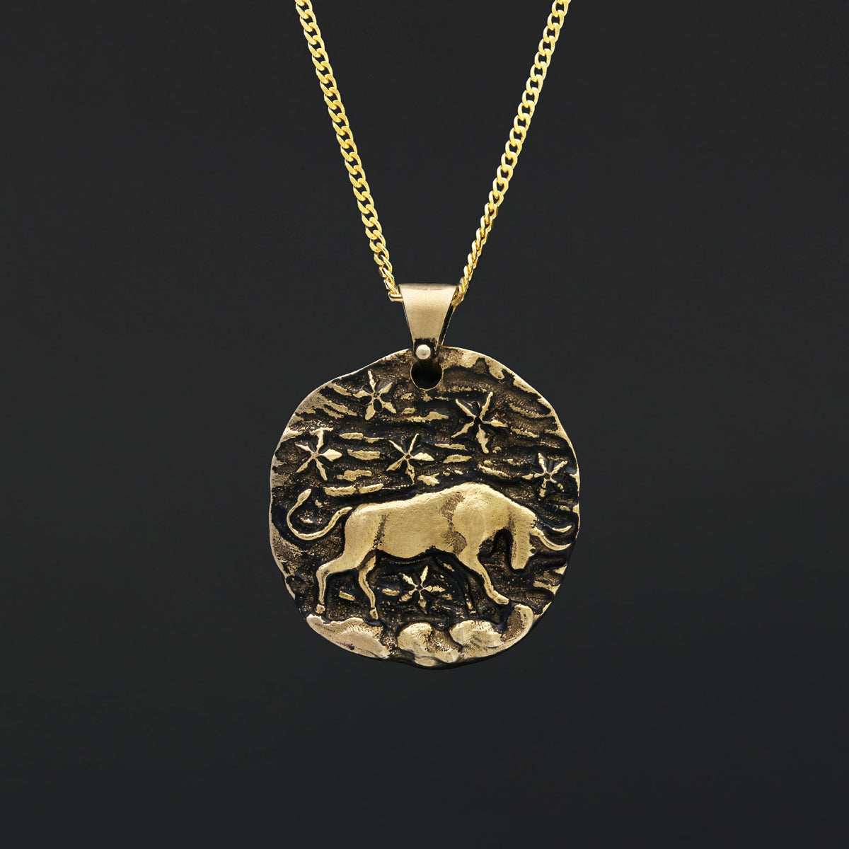 Taurus Zodiac Pendant, Star Sign Necklace, Astrological Jewelry by SWISS PLUS - Zodiac Collection - view 7