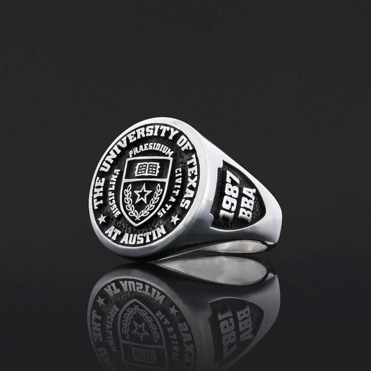 Texas University Ring, McGill University Ring, Class Ring, High School Ring, Graduation Ring by SWISS PLUS - Custom College C