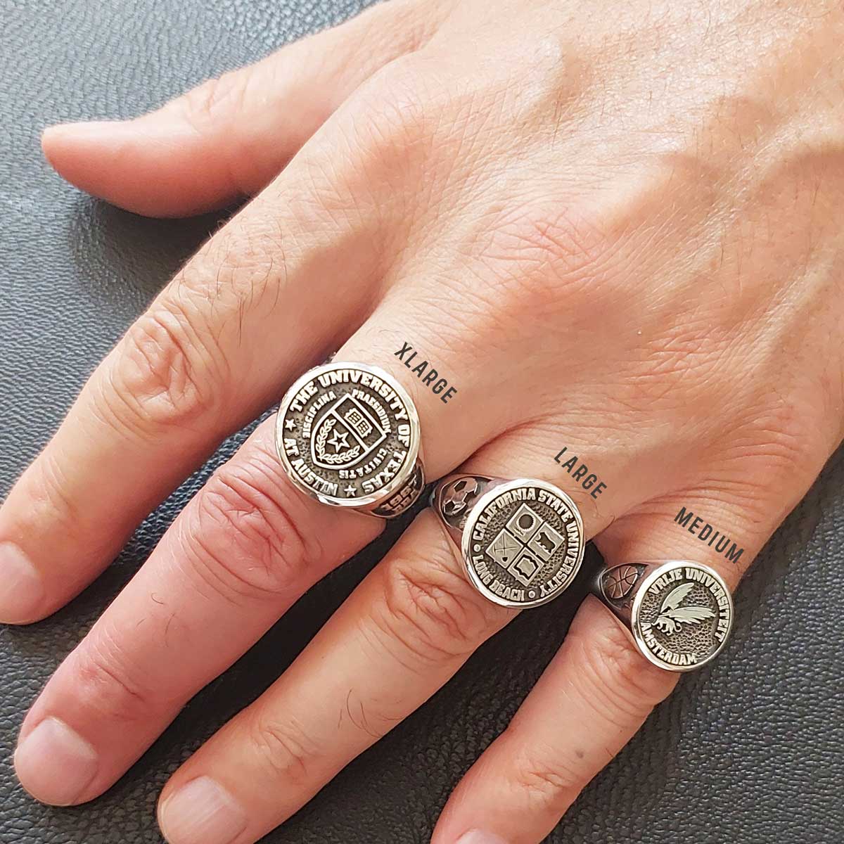 Texas University Ring, McGill University Ring, Class Ring, High School Ring, Graduation Ring - view 6