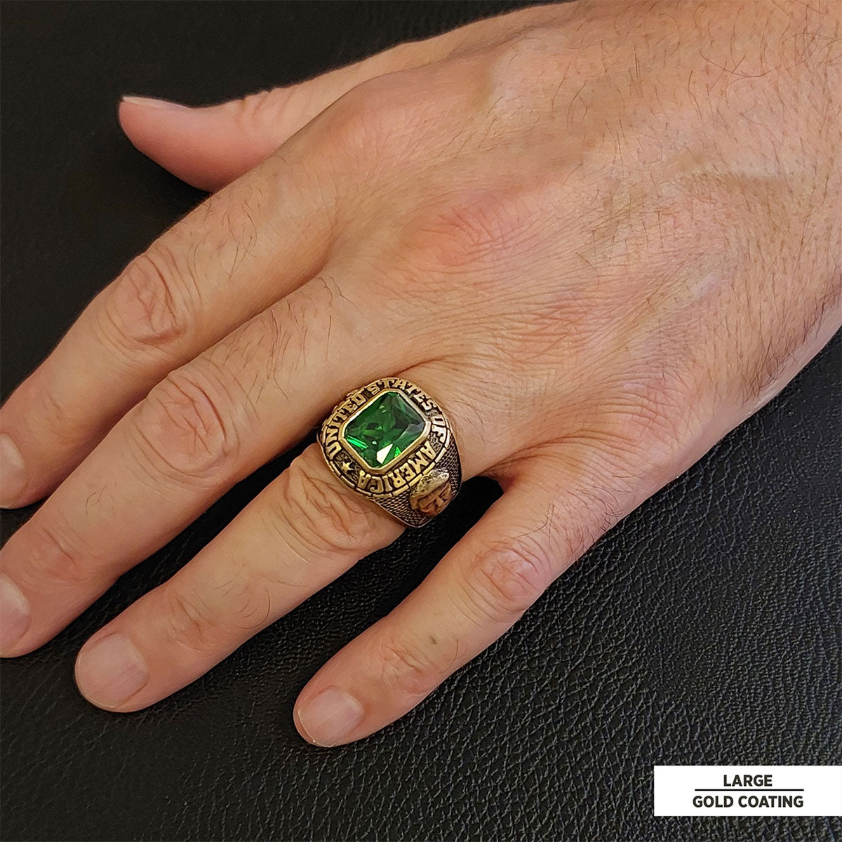 Donald J. Trump Ring With Stone, Trump Face Ring with Stone, Supporter Jewelry by SWISS PLUS - Donald J. Trump Collection - v