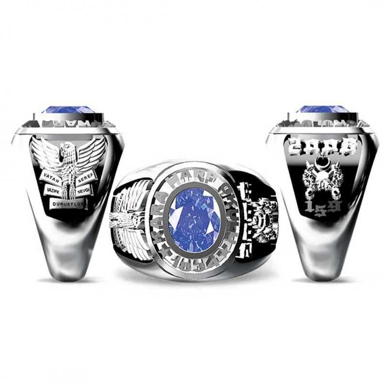 Turkish Military Silver Ring