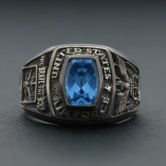 USAF Ring with Stone by SWISS PLUS - Military Rings - view 2