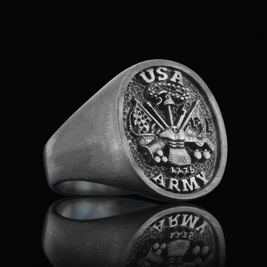 US Army Embossed Ring by SWISS PLUS - Military Rings - view 2