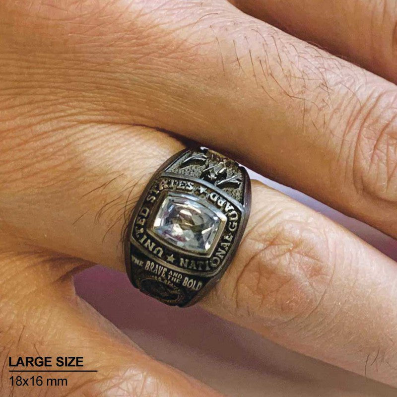 US National Guard Blue Stone Ring - view 6