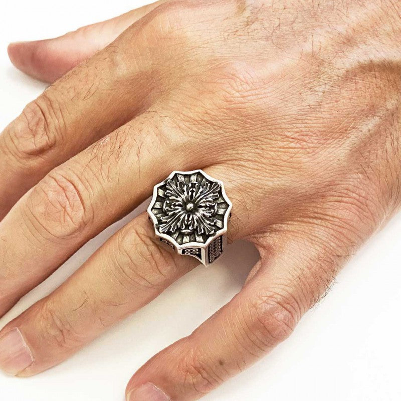 925 Sterling Silver Ring by SWISS PLUS - Custom Made Filigree Sterling Silver Rings - view 6