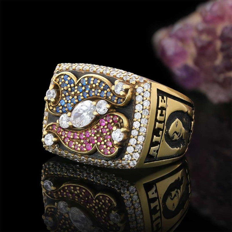 Unique Design Handmade With Stone Big Ring