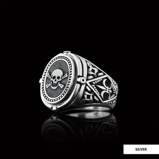 Unique Design Mortality Masonic Ring, Master Mason Ring, Elegant Masonic Ring - view 2