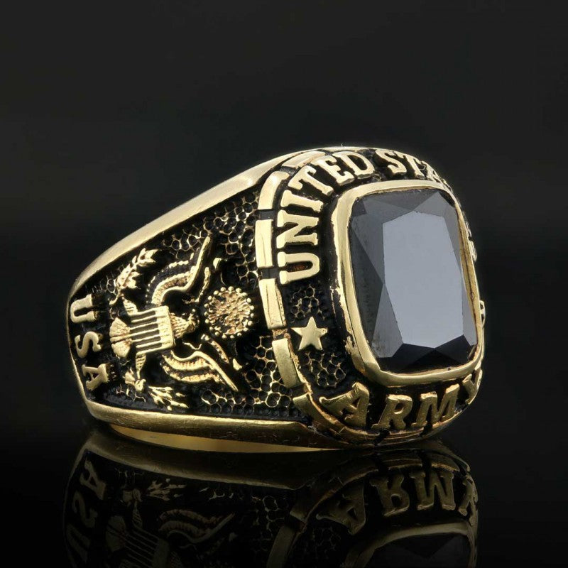 925 Sterling Silver United States Army Ring by SWISS PLUS - Military Rings - view 6