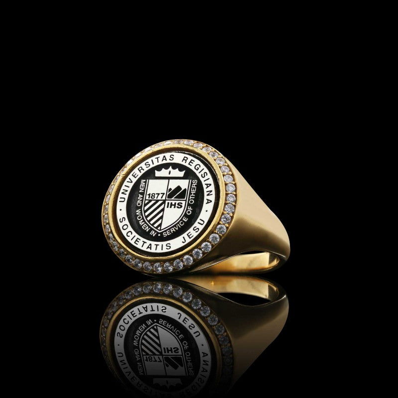 Universitas Regisiana Societatis Jesu 925 Sterling Ring