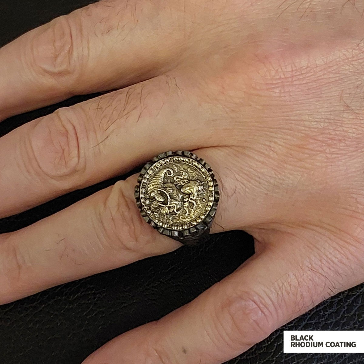 Virgo Sign Ring, 925 Sterling Silver Virgo Sign Ring by SWISS PLUS - Zodiac Collection - view 7