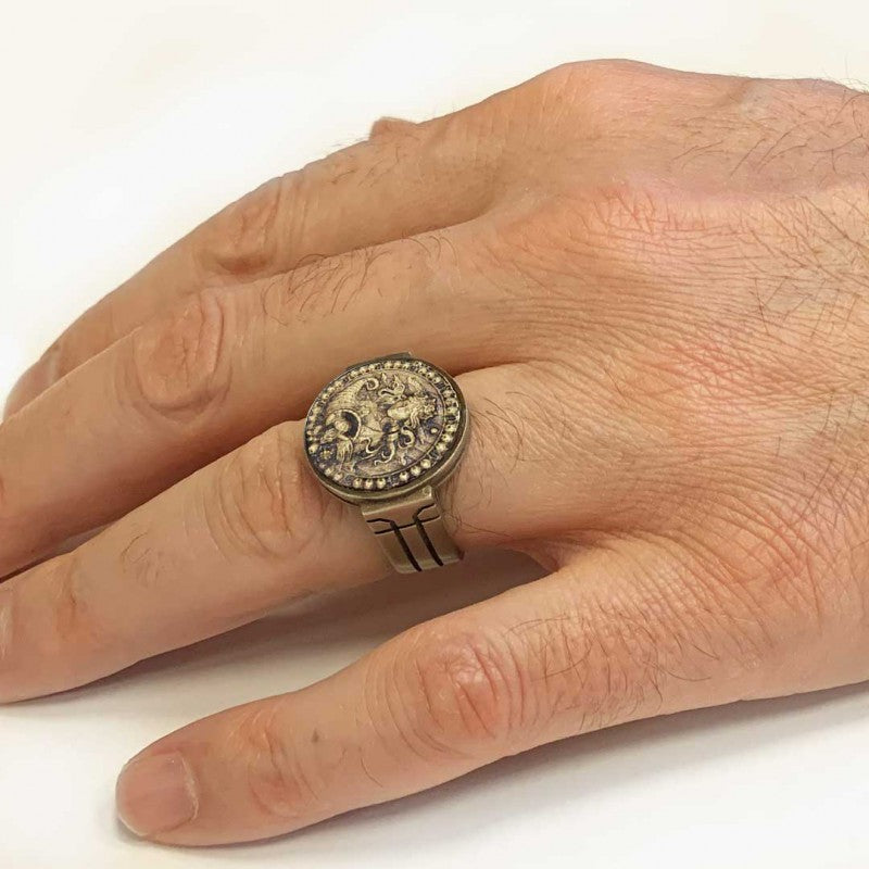Virgo Zodiac Round Ring - view 5