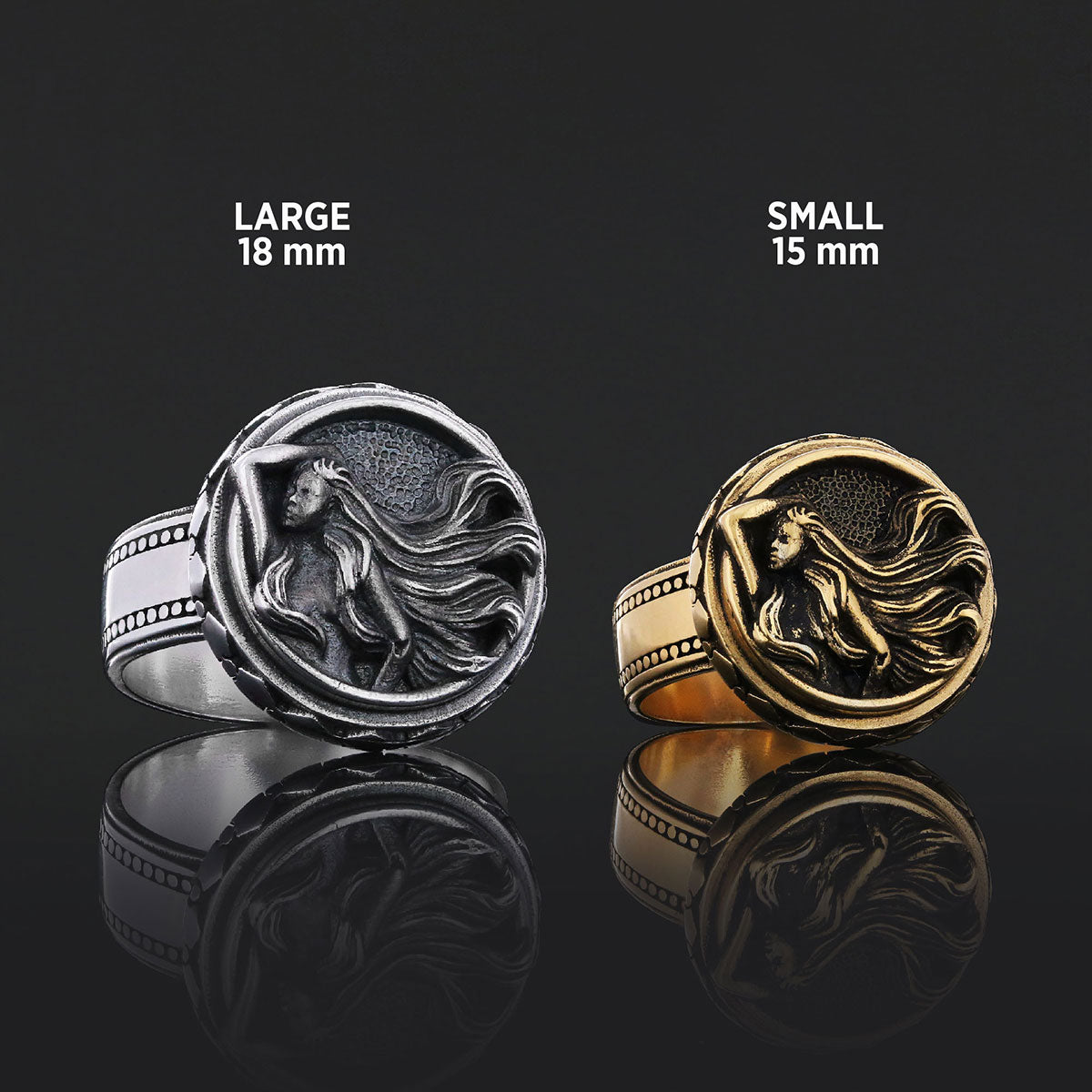 Virgo Zodiac Silver Ring