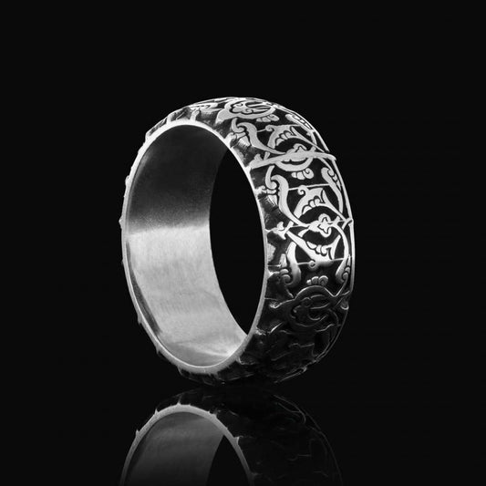 Special Design Handmade 925 Sterling Silver Wedding Ring by SWISS PLUS - Sterling Silver Band Rings - view 2