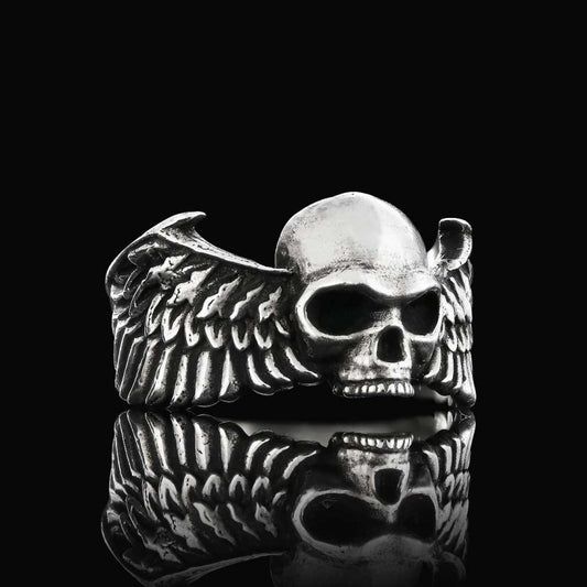 Winged Skull Ring by SWISS PLUS - Skull Rings - view 2