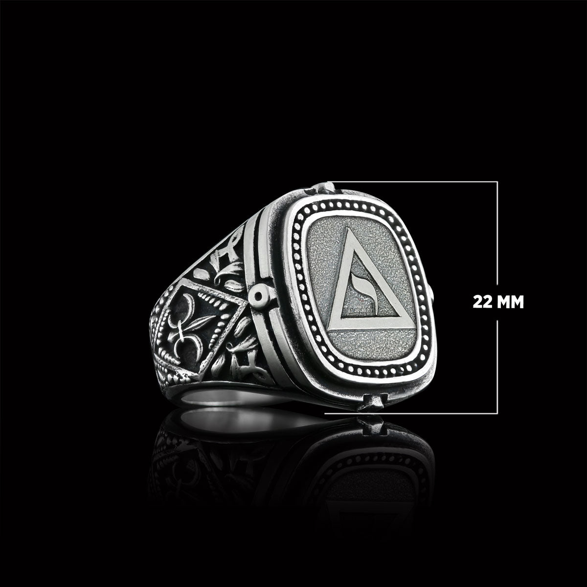 Yod Symbol Masonic Ring, Mason Jewelry, Custom Mason Ring, Special Masonic Ring by SWISS PLUS - Mason Collection - view 7