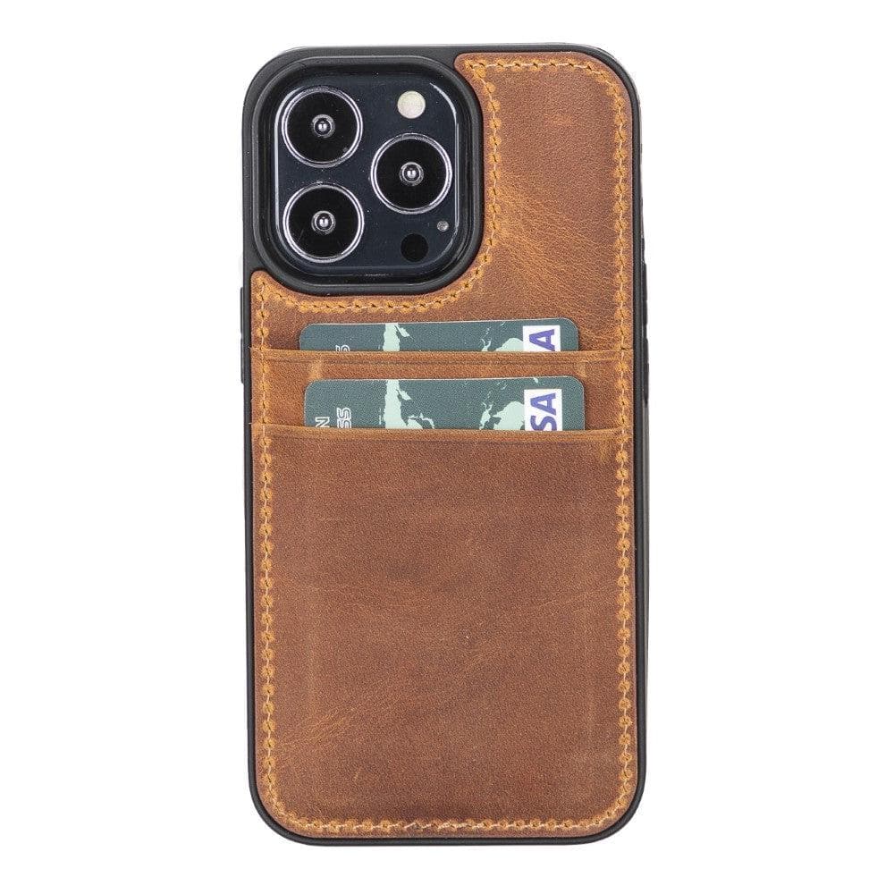 Apple iPhone 13 Series Flex Cover Card Holder Case / FXC-CCP-Flex Cover Card Holder iPhone 13 Pro Max 6.7" / Tan