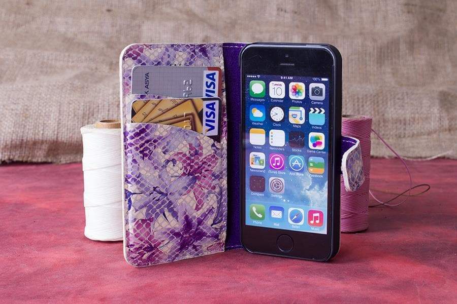 Apple iPhone 5 Leather Case / WC - Wallet Case Y4