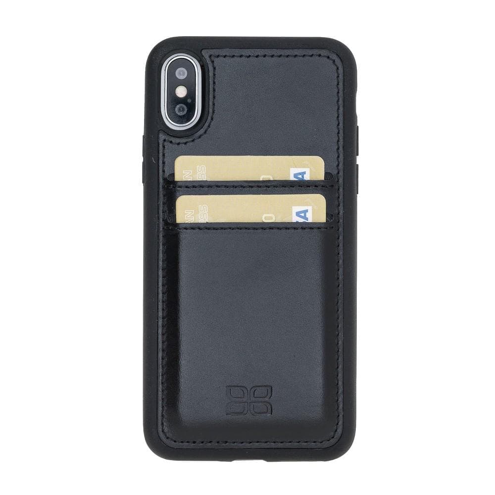 Apple iPhone X Series Leather Case / UJ - Ultimate Jacket iPhone X/XS / Black Bouletta