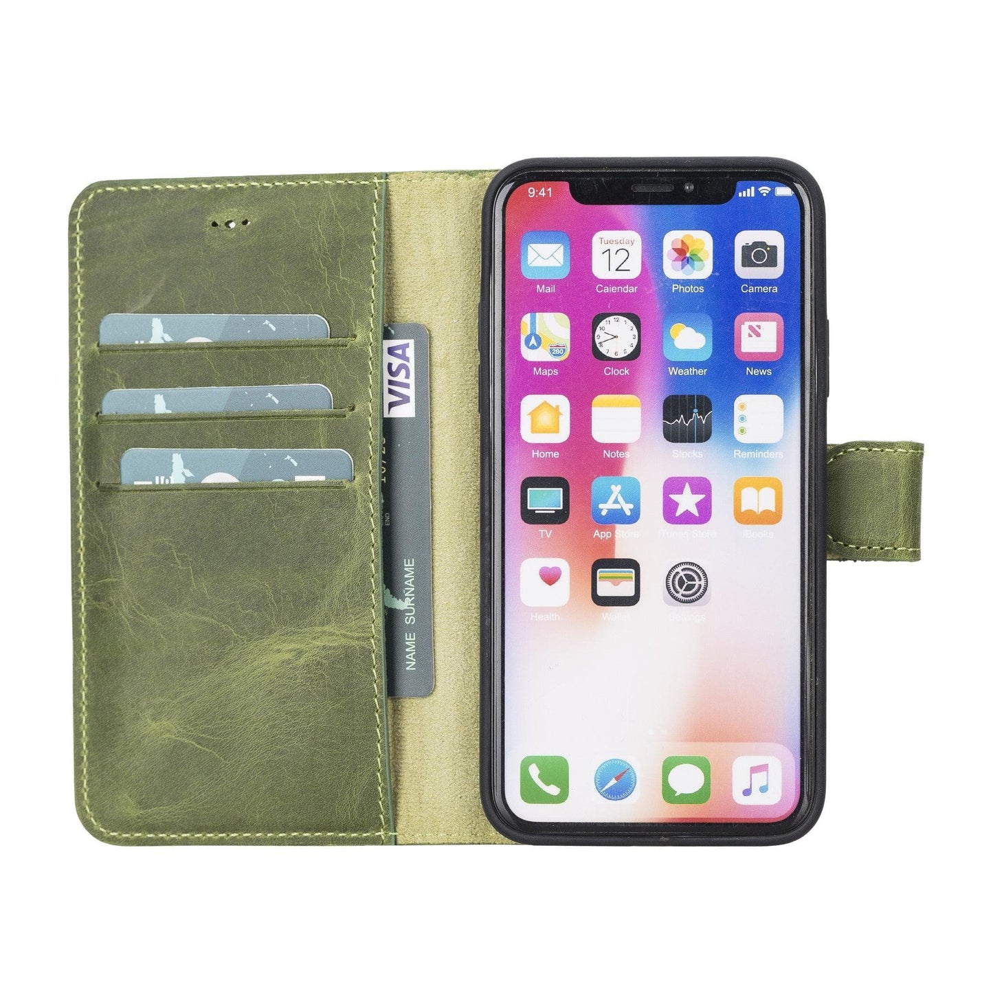 Étui en cuir détachable Apple iPhone X Series / MW
