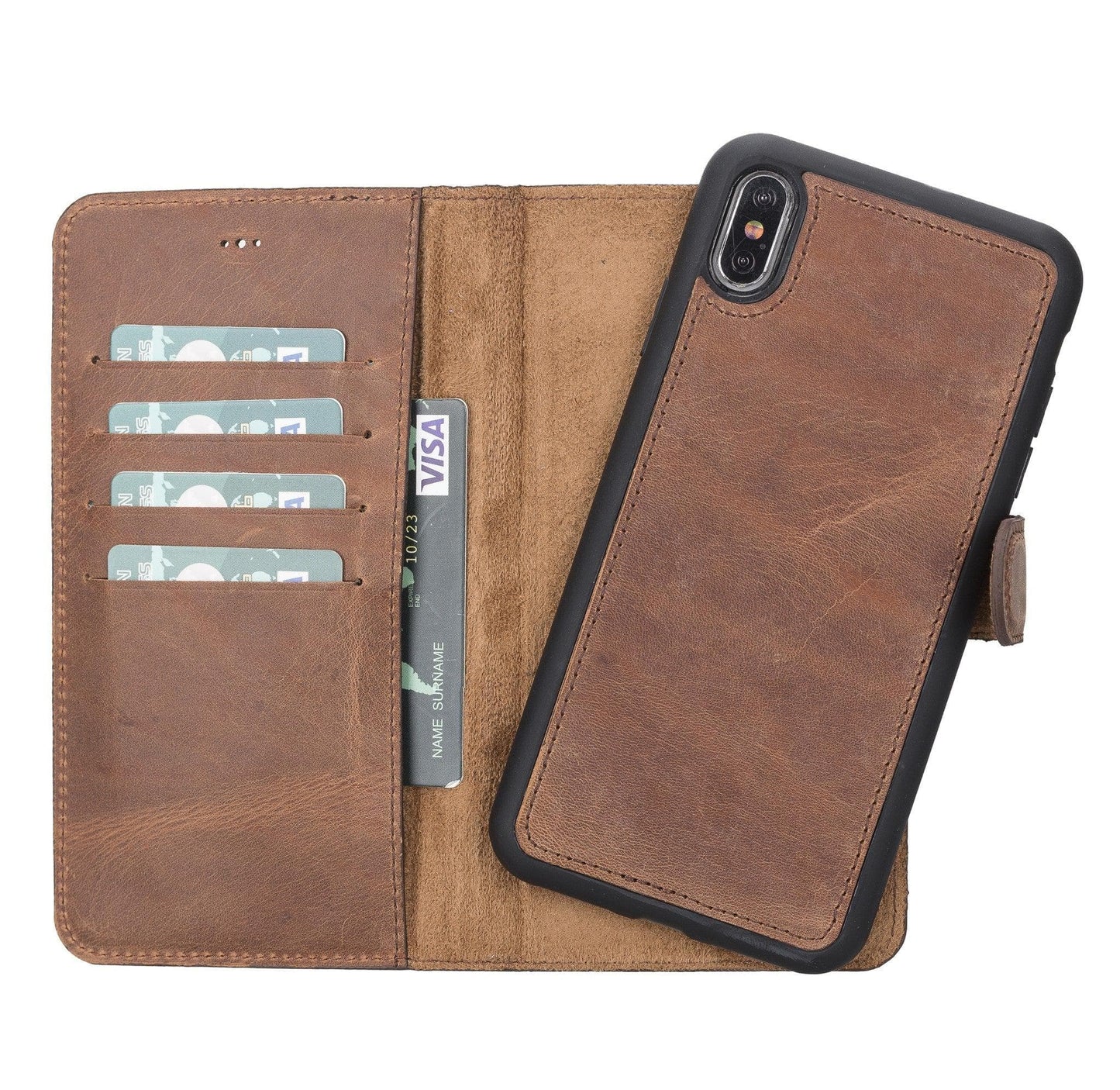 Apple iPhone XSM Detachable Leather Case / MW