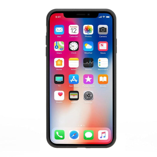 iPhone X Series Leather Flex Back Cover With Card Holder iPhone XS Max / Tan Bouletta