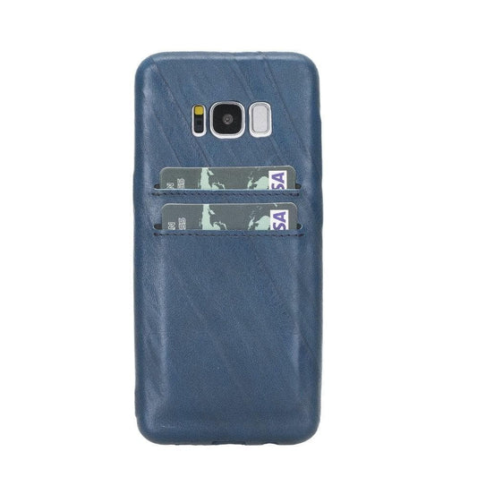 Samsung S8 Series Leather Ultra Cover Card Holder Samsung S8 Plus / Creased Dark Blue Bouletta