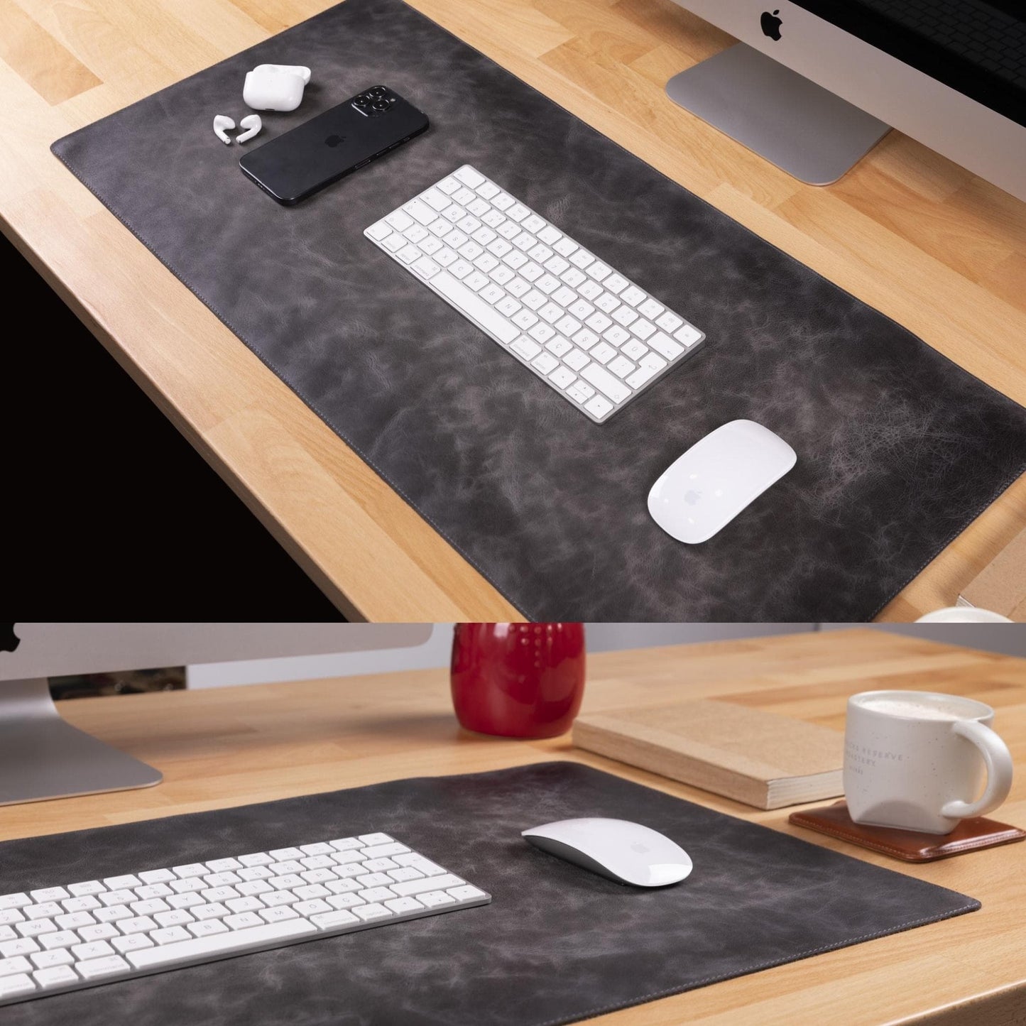 Bouletta Customizable Full Grain Leather Desk Mat