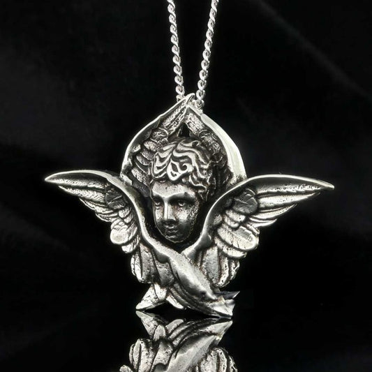 Blue Evil Eye Beads Sterling Silver Pendant