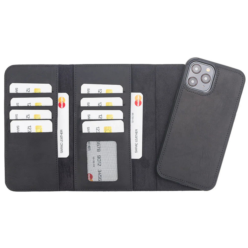 Santa iPhone 12 Pro Max Leather Detachable Wallet Case