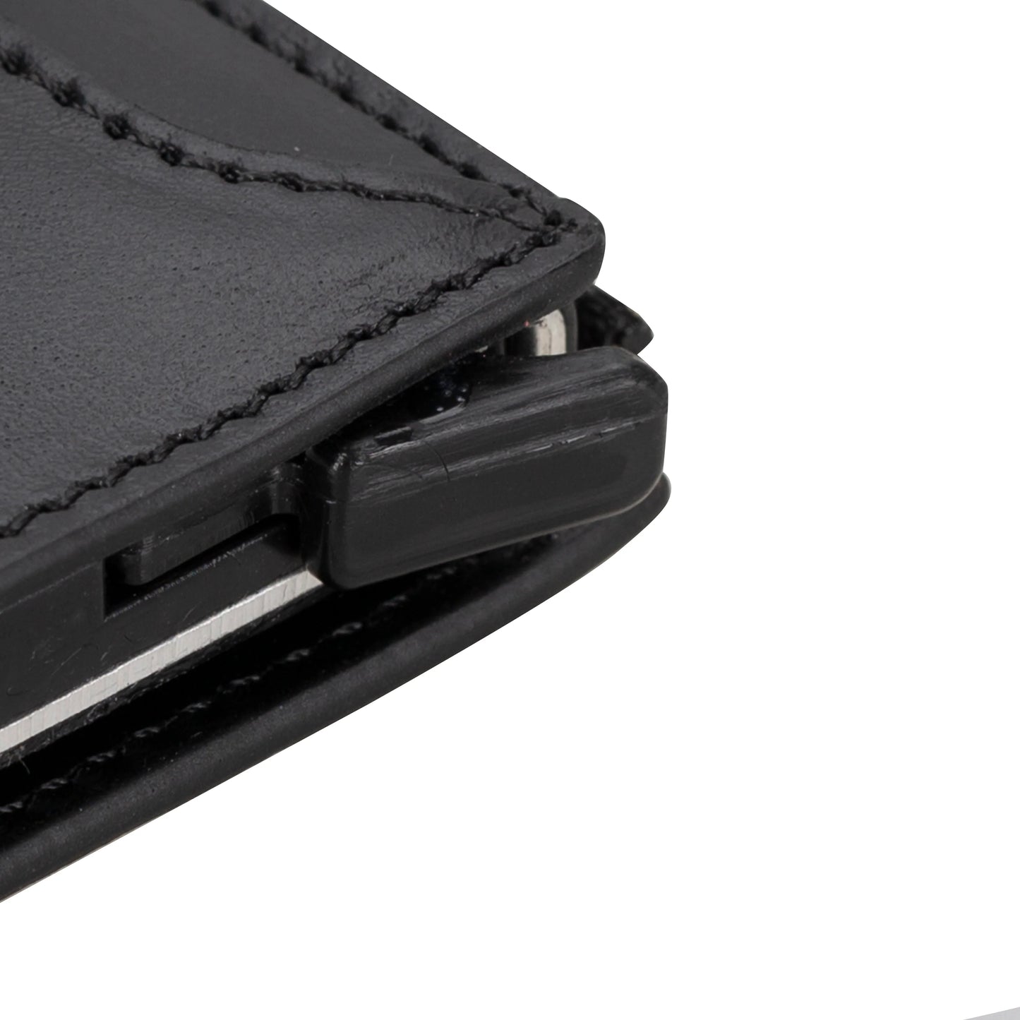 Leather Zip Mechanical Card Holder