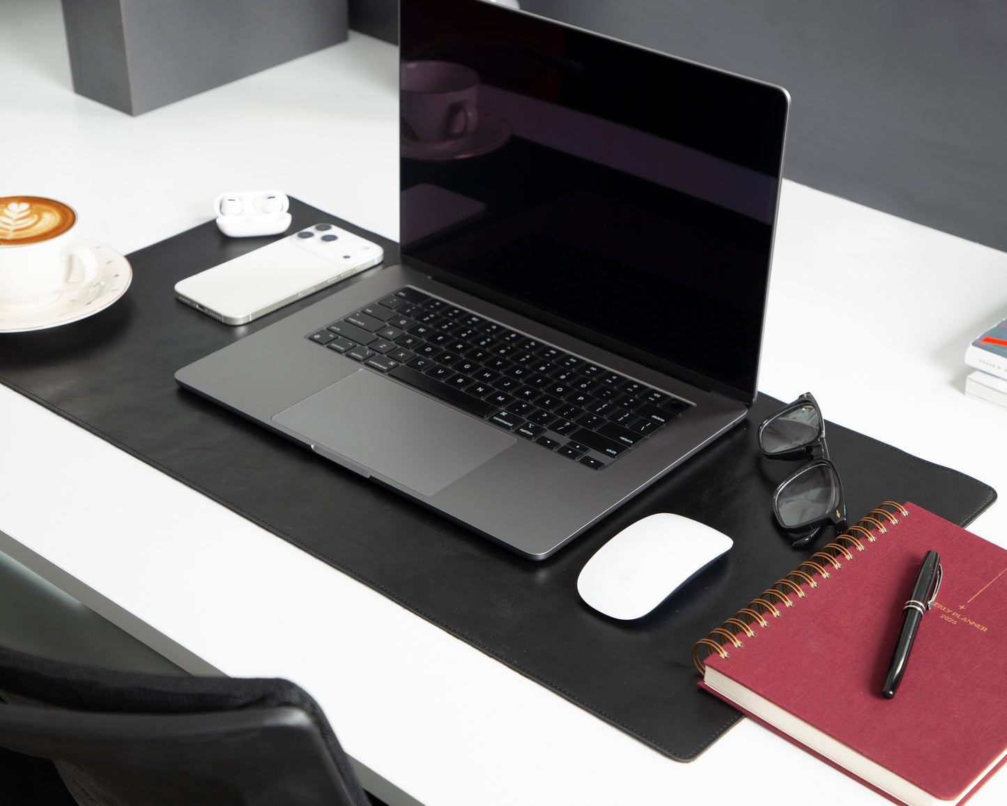 Natural Leather Desk Mat Small