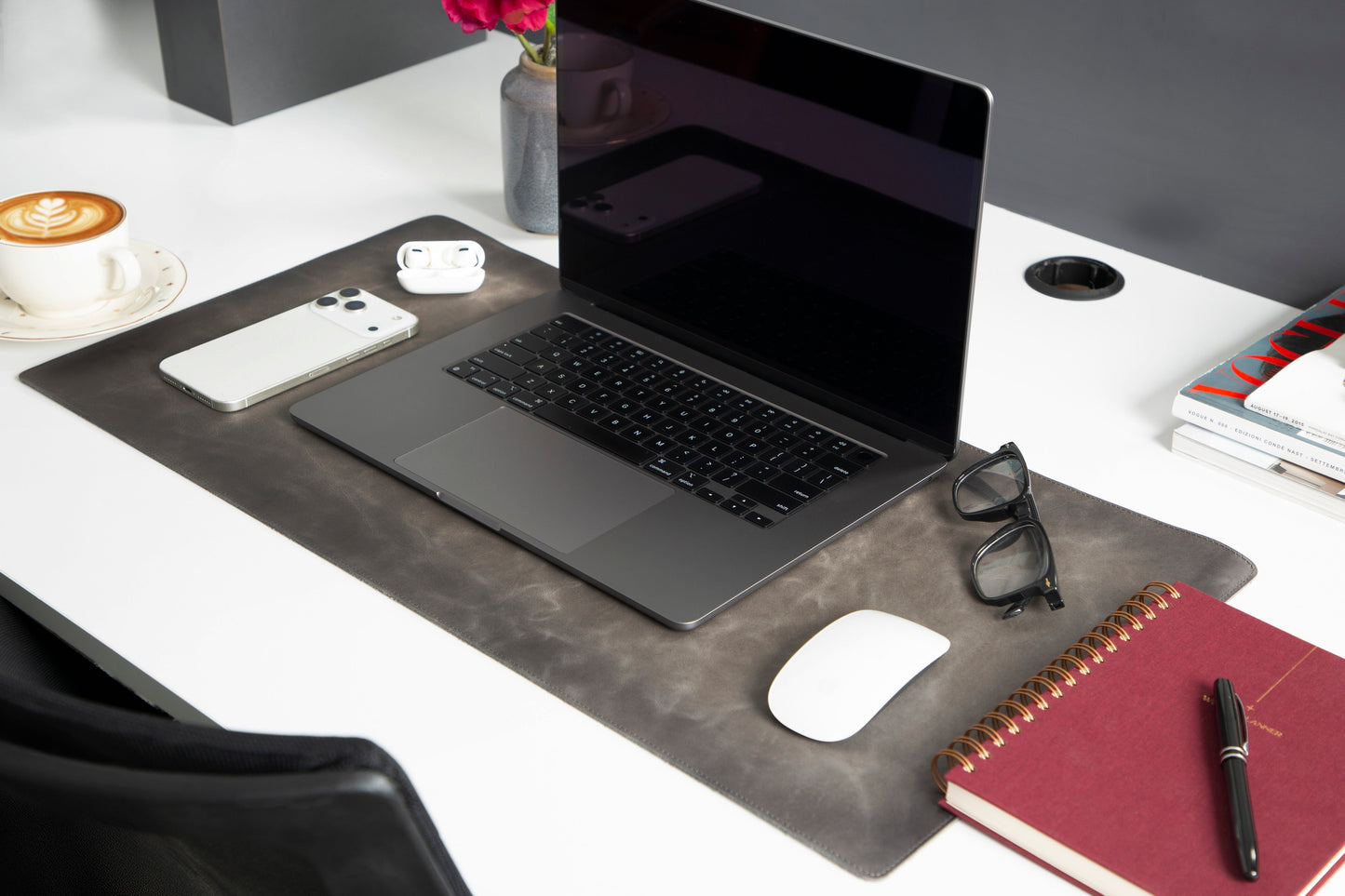 Natural Leather Desk Mat Small