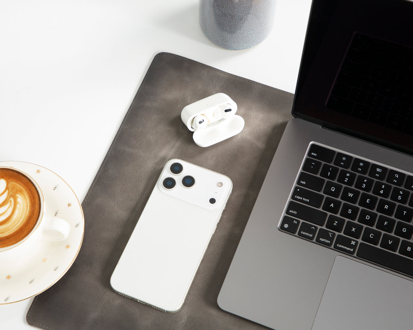 Natural Leather Desk Mat Small