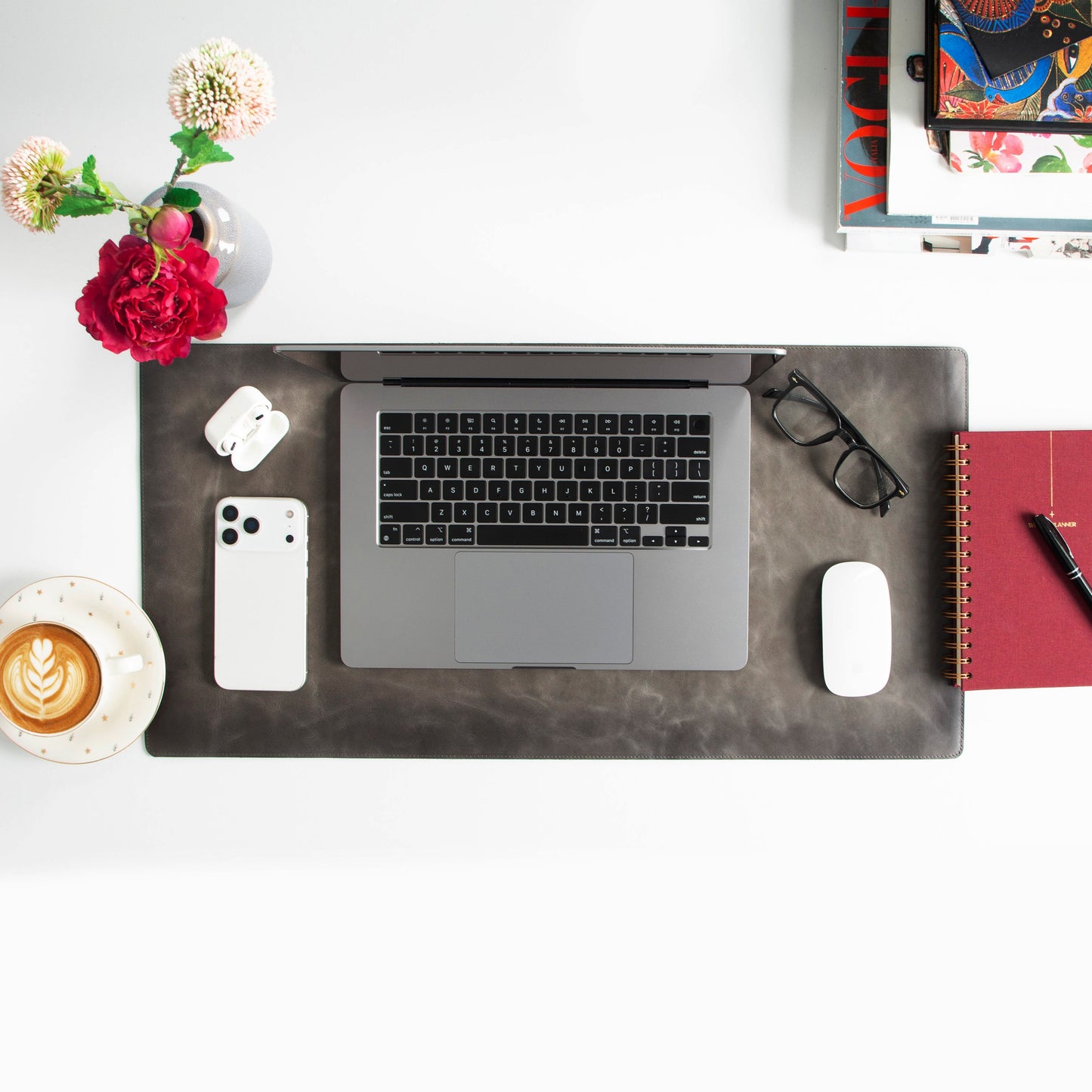 Natural Leather Desk Mat Small