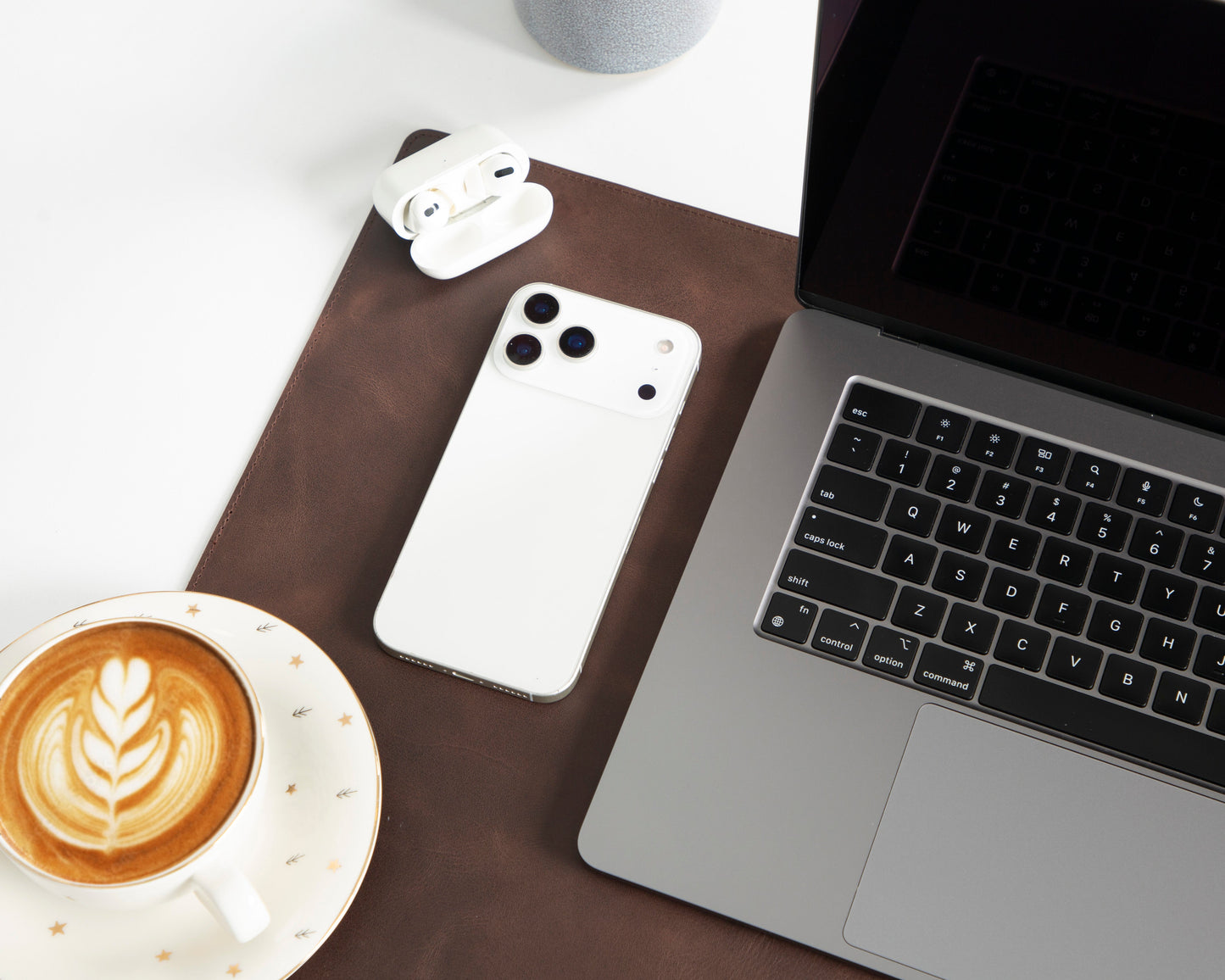 Natural Leather Desk Mat Small