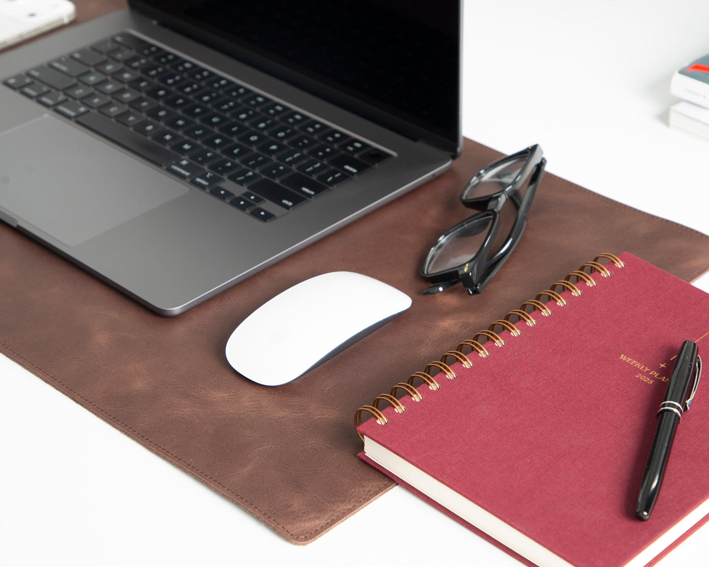 Natural Leather Desk Mat Small