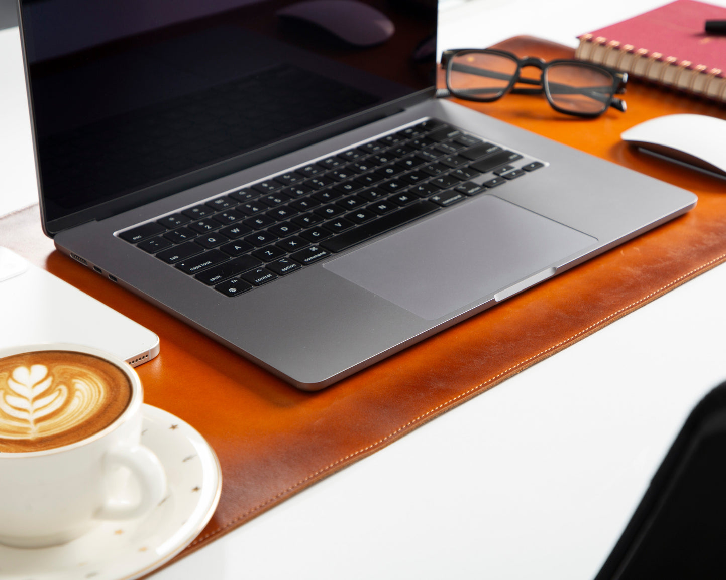 Natural Leather Desk Mat Small