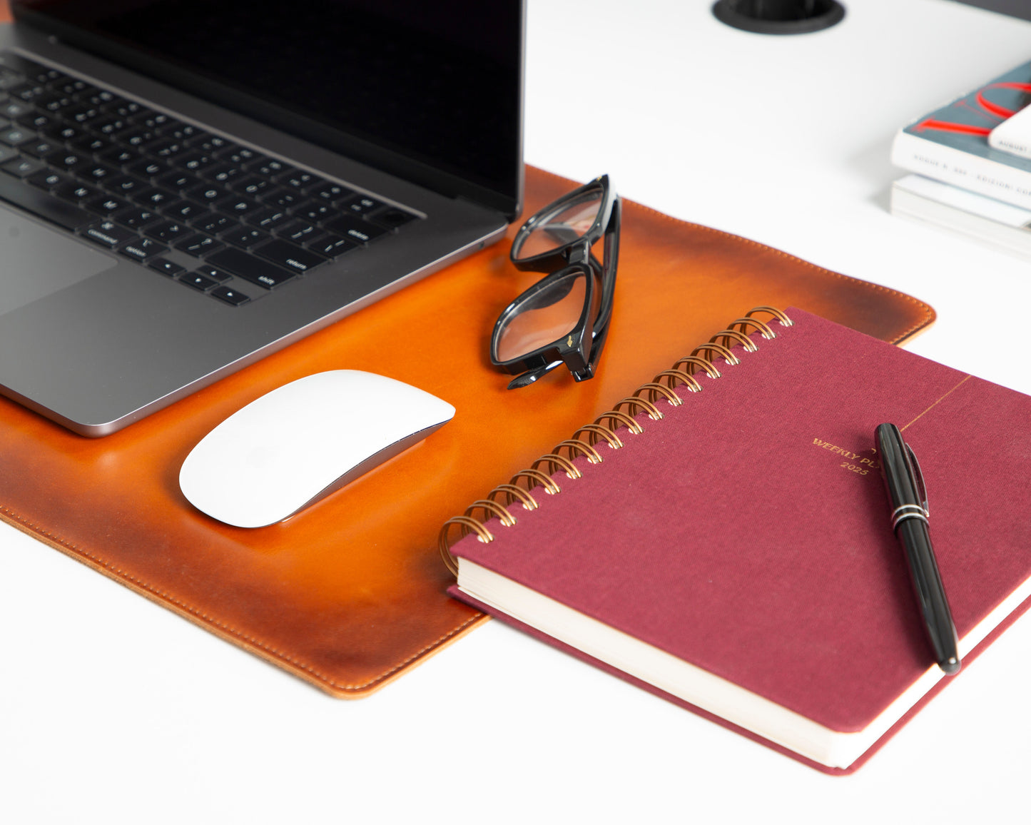 Natural Leather Desk Mat Small