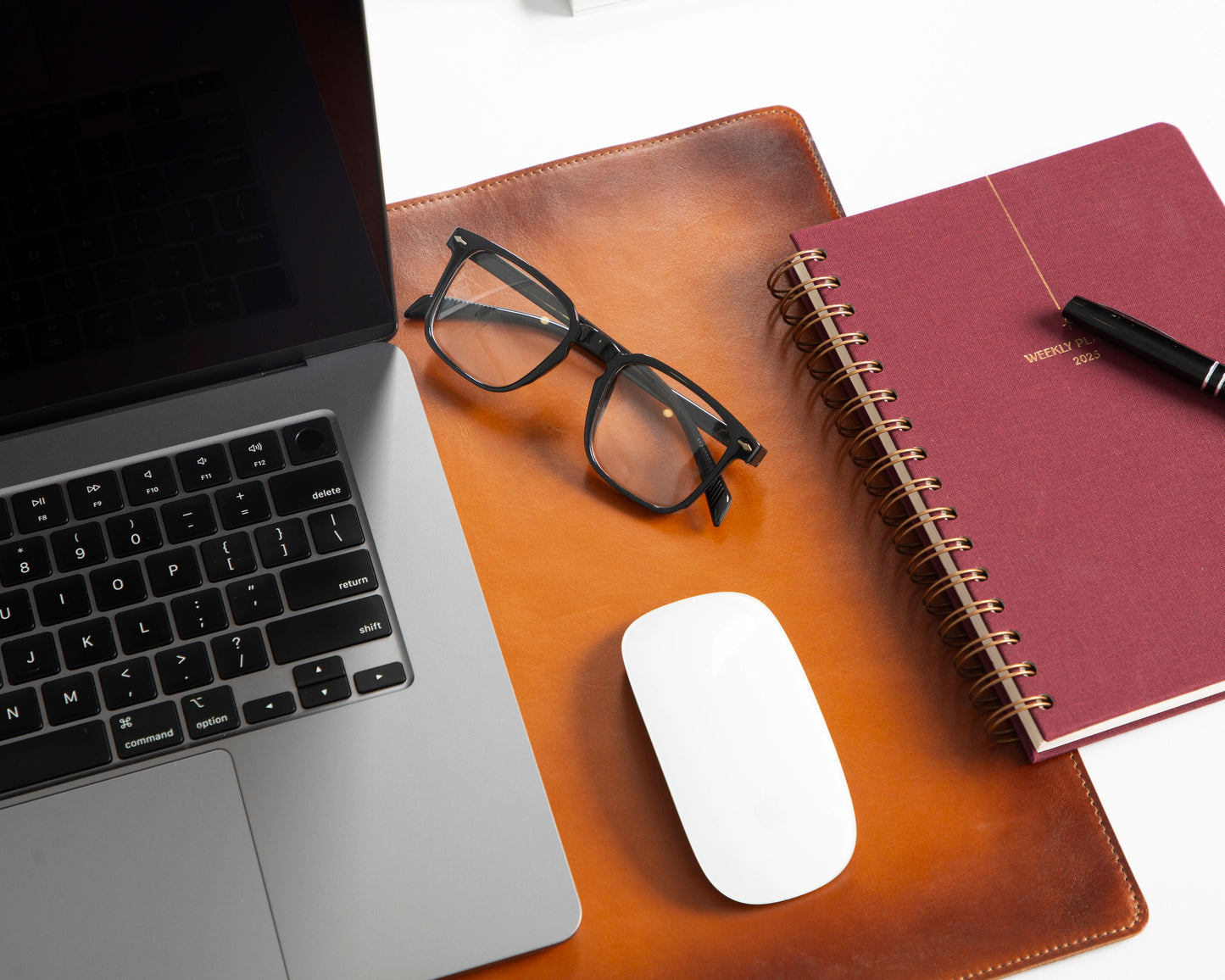 Natural Leather Desk Mat Small