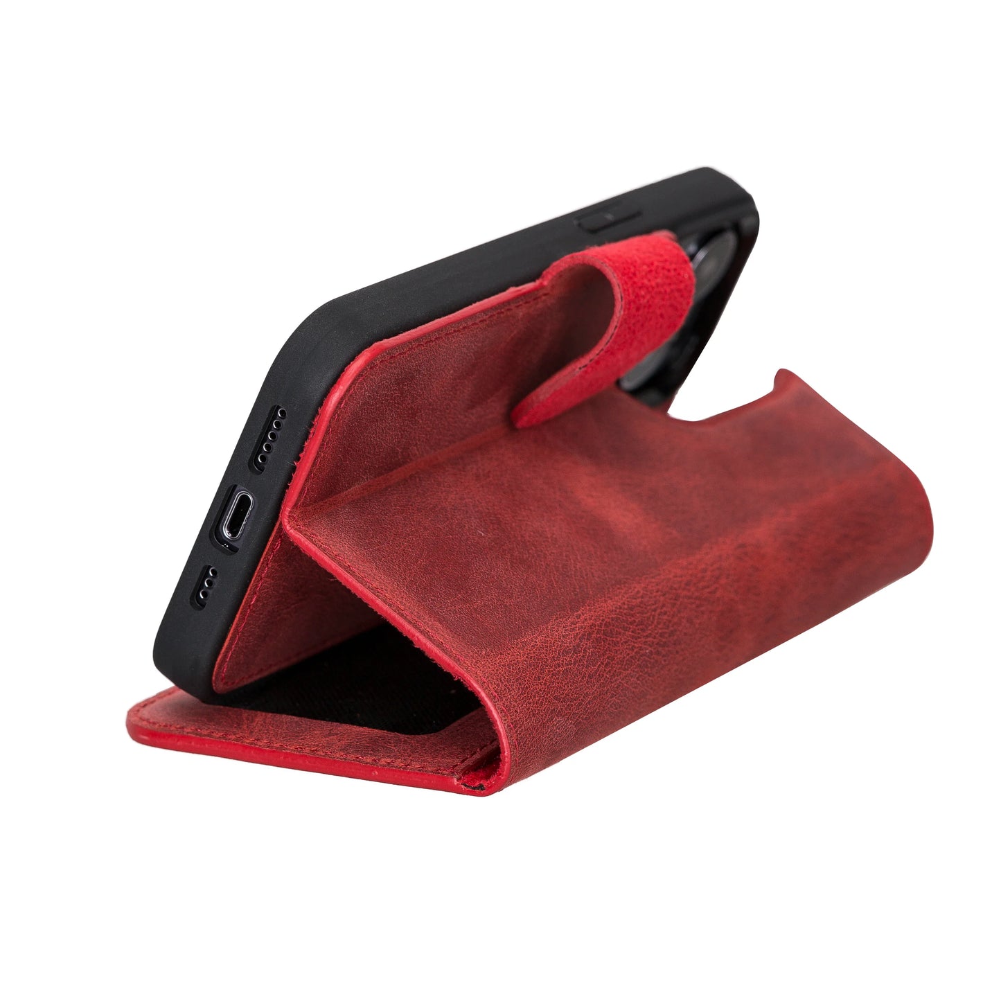 Liluri iPhone 13 Pro Detachable Leather Wallet Case