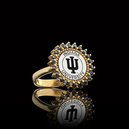 925 Sterling Ring Indiana University by SWISS PLUS - 925 Sterling Silver Rings for Men & Women - view 3