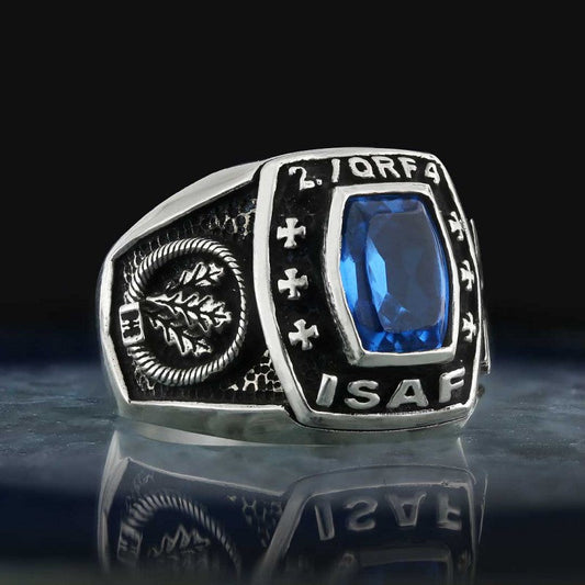 925 Sterling Silver 2 / Qrf4 ISAF Germany Ring