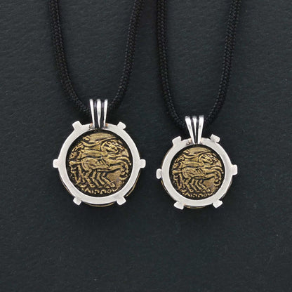 925 Sterling Silver Alexander the Great Coin Women Pendant by SWISS PLUS - Unique Design Women Pendants - view 3