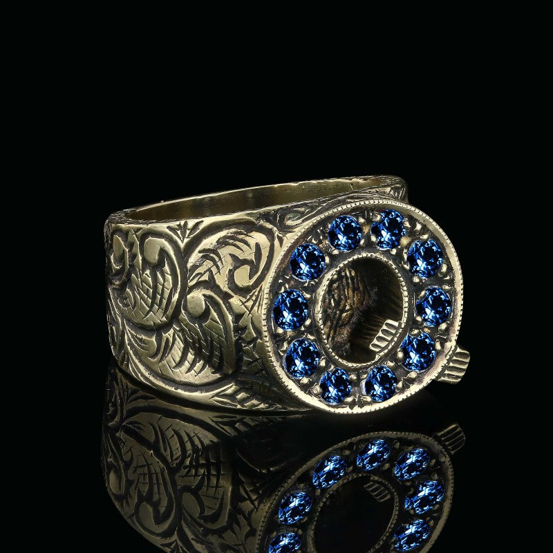 925 Sterling Silver Alphabet Q Ring - view 5