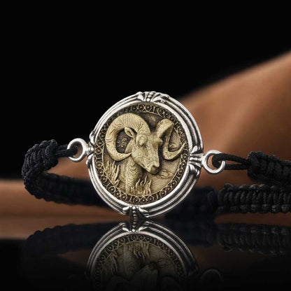 925 Sterling Silver Aries Bracelet by SWISS PLUS - Zodiac Collection