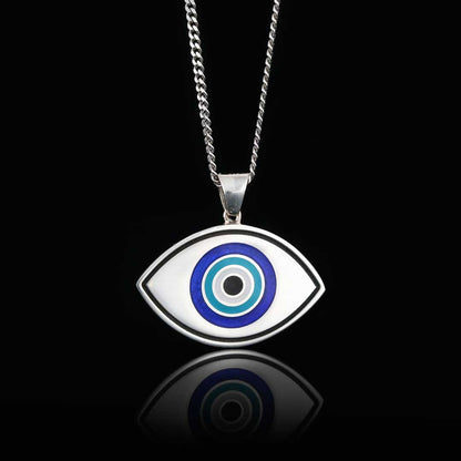 925 Sterling Silver Blue Evil Eye Beads Pendant by SWISS PLUS - Blue Evil Eye Beads Pendants - view 2