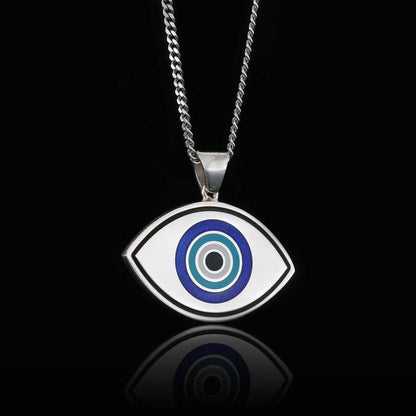 925 Sterling Silver Blue Evil Eye Beads Pendant by SWISS PLUS - Blue Evil Eye Beads Pendants - view 4